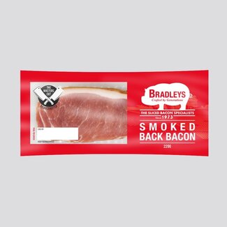 Bradleys Thick Cut Smoked Bacon 200g
