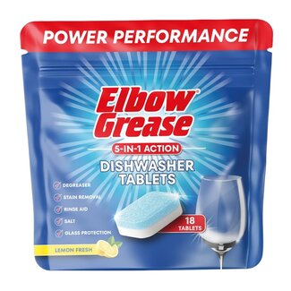 Elbow Grease 18x Dishwasher Tablets