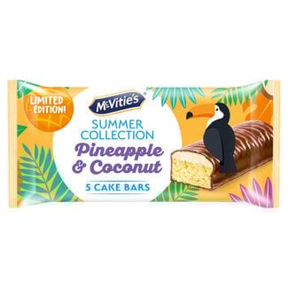 McVities Pineapple & Coconut Cake Bars 5's