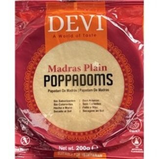 Devi Plain Poppadoms 200g