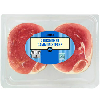 Iceland 2 Unsmoked Gammon Steaks 250g