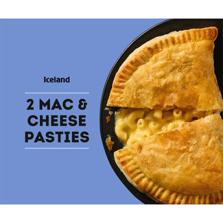 Iceland 2 Mac & Cheese Pasties 300g