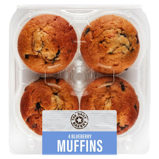 Daily Bakery 4 Blueberry Muffins