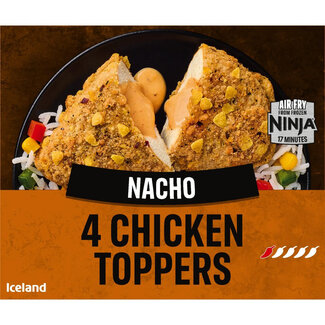 Iceland Nacho 4 Chicken Toppers 400g
