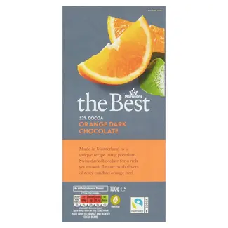 Morrisons The Best Orange Dark Chocolate 100g