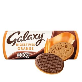 Galaxy Orange Milk Chocolate Digestives 300g