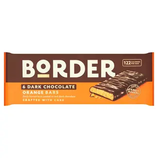 Border Dark Chocolate Orange Bars x6