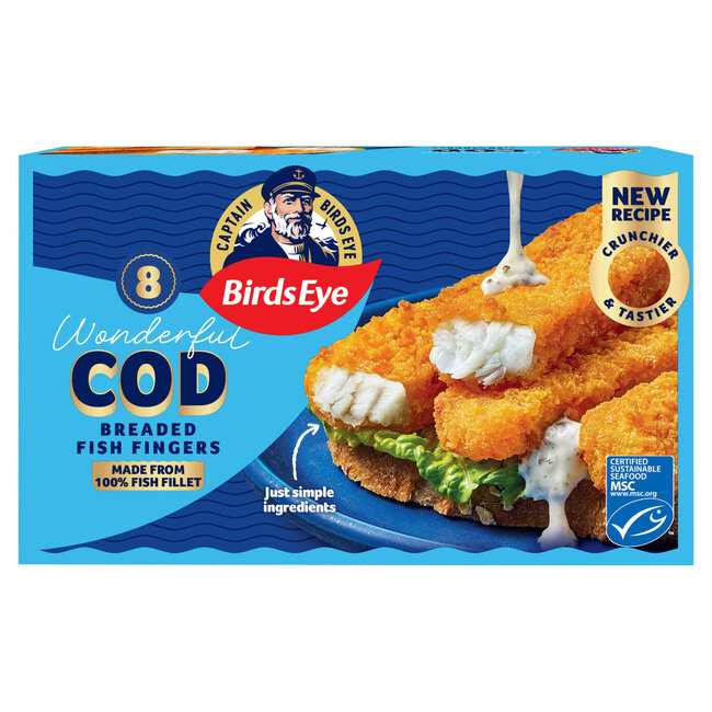 8 Cod Fish Fingers 224g