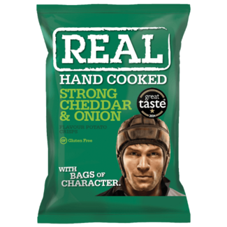 Real Crisps Strong Cheddar & Onion 35g