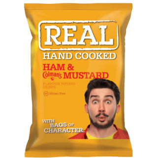 Real Crisps Ham & Mustard 35g