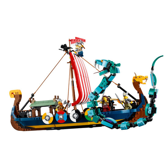 LEGO 31132 Vikingschip en de Midgaardslang