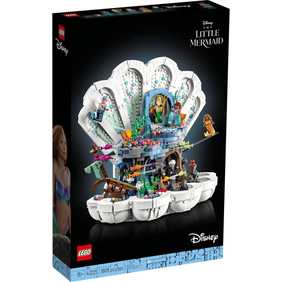 LEGO 43225 De Kleine Zeemeermin koninklijke schelp