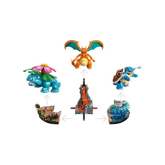 LEGO 72153 Venusaur, Charizard en Blastoise