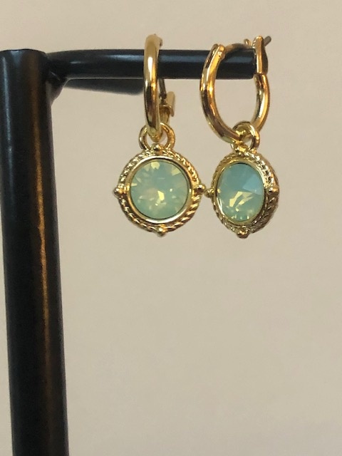 Biba  Oorbellen Biba goud kleur(cristal opal)