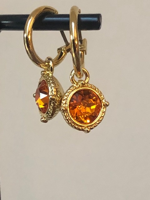 Biba  Oorbellen Biba goud kleur(tangerine)