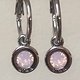 Biba  Oorbellen Biba zilver/rose opal