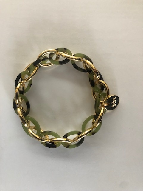 Biba  Armbandje Biba goud/mosgroen