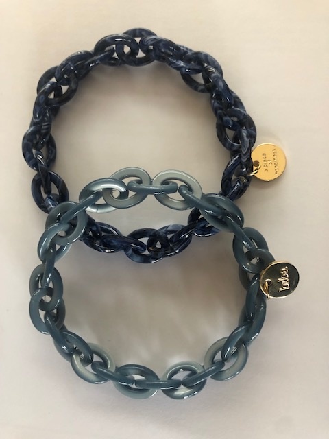 Biba  Armbandje  Biba goud/licht blauw