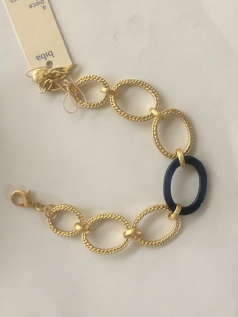 Biba  Armbandje Biba goud/blauw