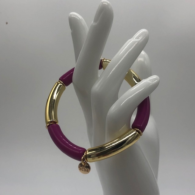 Biba  Armbandje Biba goud/fuchsia