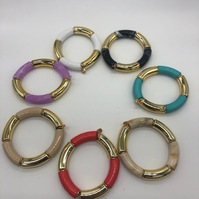 Biba  Armbandje Biba goud/wit