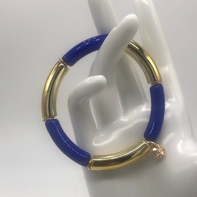 Biba  Armbandje Biba goud/blauw