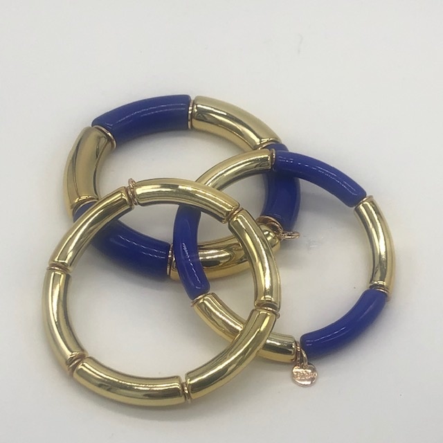 Biba  Armbandje Biba goud/blauw