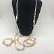 Biba  lange ketting Biba in beige/goud