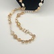 Biba  lange ketting Biba in beige/goud