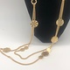 Biba  lange  ketting Biba goud/mat