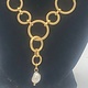 Biba  Ketting Biba goud,mat parel