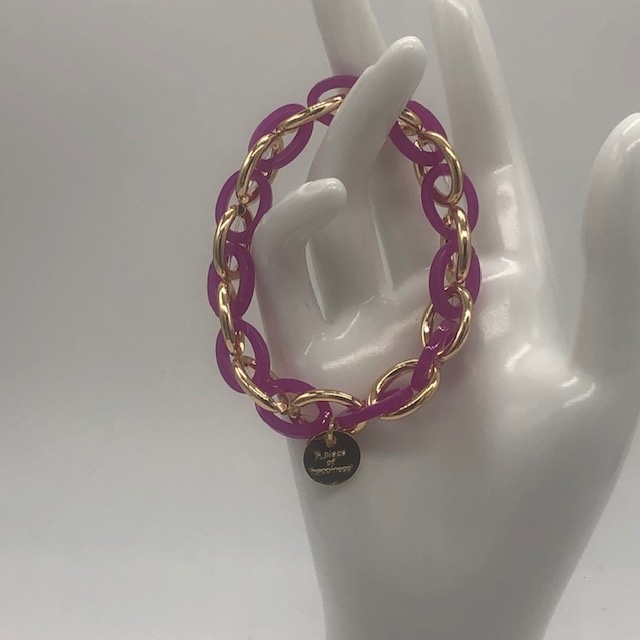 Biba  Armbandje Biba goud/fuchsia