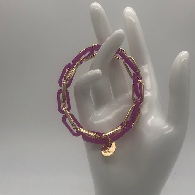 Biba  Armbandje Biba goud/fuchsia