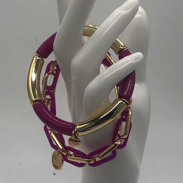 Biba  Armbandje Biba goud/fuchsia