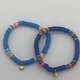 Biba  Armbandje Biba blauw kobalt/goud/mix