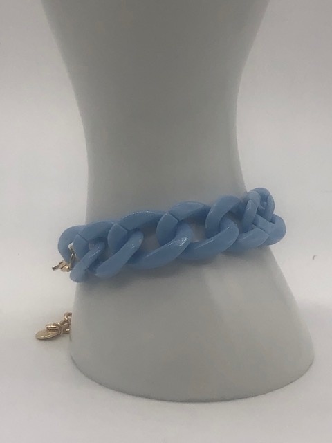 Biba  Armbandje Biba licht blauw /goud