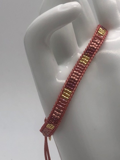 Biba  Armbandje Biba oud roze/goud