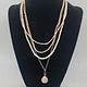 Biba  ketting Biba goud/roze