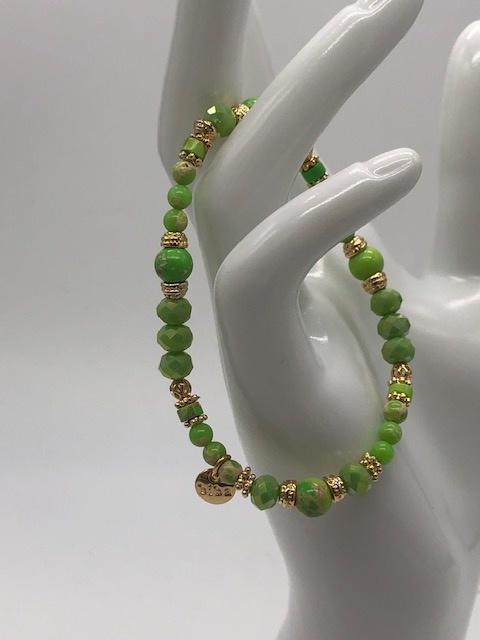 Biba  Armbandje  Biba goud/groen