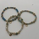 Biba  Armbandjes Biba in goud/blauw/zacht blauw groen