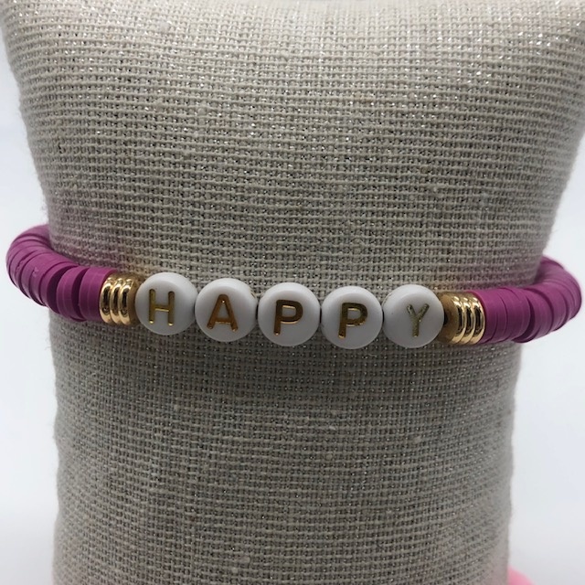 Biba  Armbandje Biba goud/roze Fuchsia