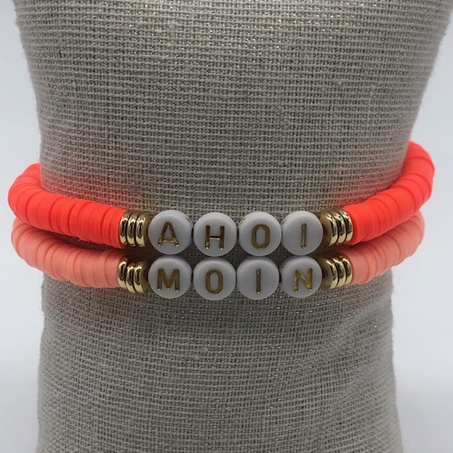 Biba  Armbandje Biba goud/fel oranje