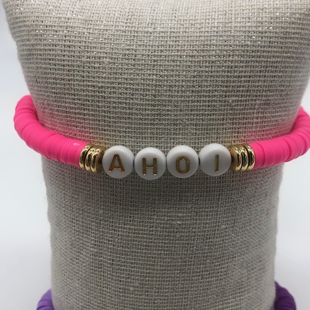 Biba  Armbandje Biba goud/fel roze