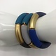 Biba  Armbandje Biba blauw donker /licht mat goud