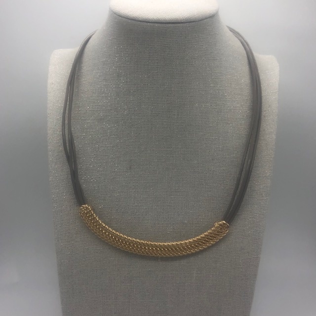 Biba  Ketting Biba goud/taupe