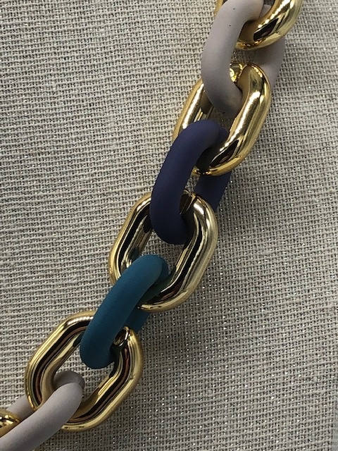 Biba  Armbandje Biba goud/blauw/licht grijs