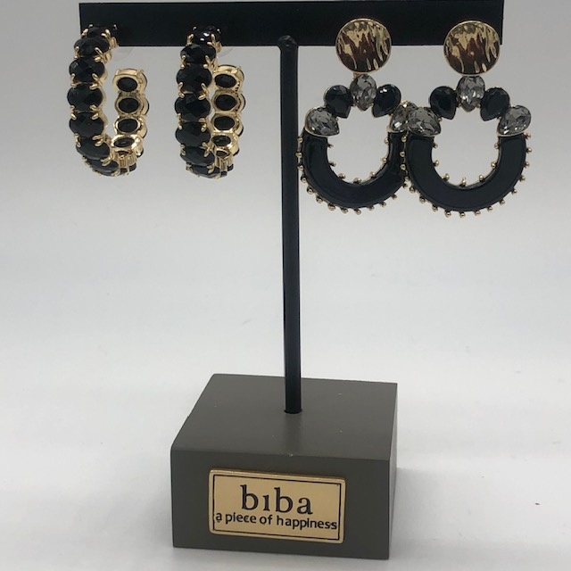 Biba  Oorbellen Biba goud/zwart Exclusief