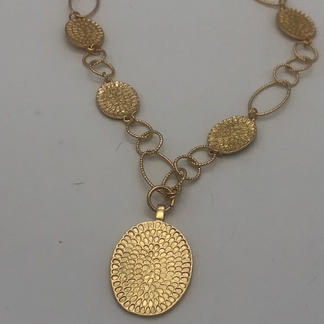 Biba  Ketting Biba goud mat