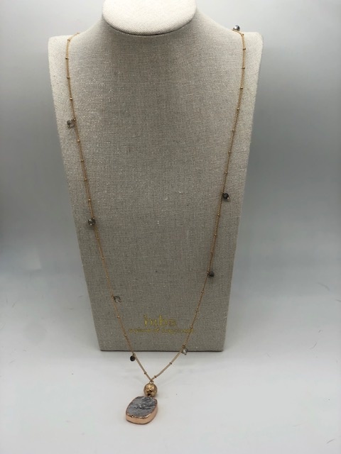 Biba  Ketting Biba goud/grijs