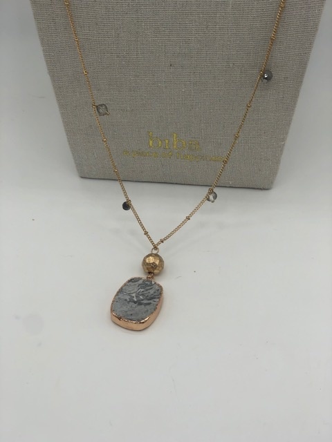 Biba  Ketting Biba goud/grijs